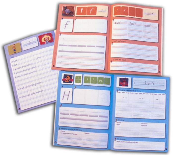 schrijfboekblokschrift