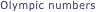 Olympic numbers